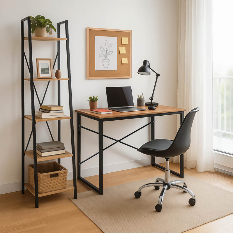 200-000504 Φοιτητικό πακέτο επίπλων γραφείου Uni 4 pakoworld σετ 3 τμχ