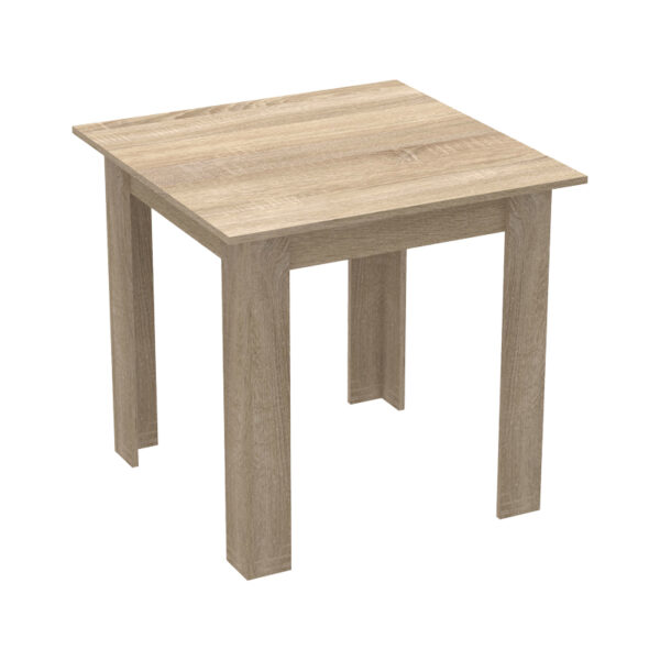 Τραπεζαρία Manka I-Bella pakoworld σετ 3τεμ σε sonoma απόχρωση 80x80x77εκ - Image 5