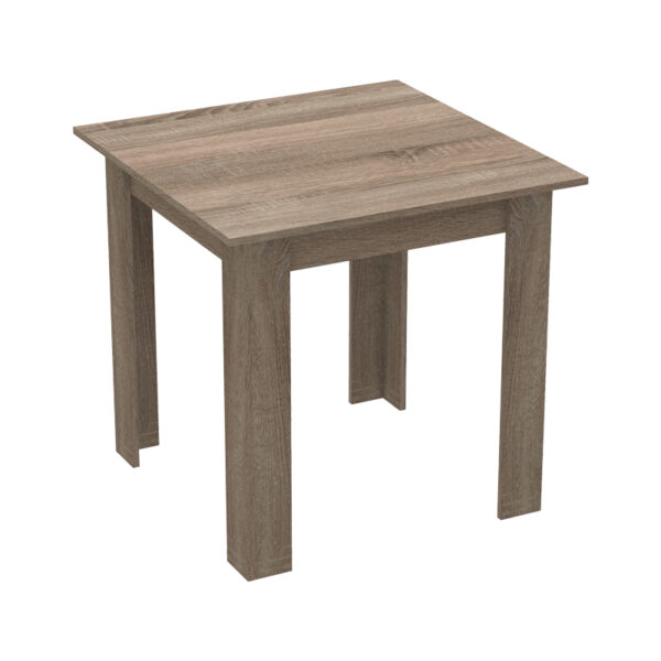 Τραπεζαρία Manka I-Bella pakoworld σετ 3τεμ σε sonoma truffle απόχρωση 80x80x77εκ - Image 5