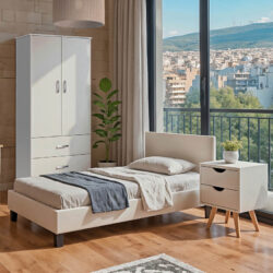 Φοιτητικό πακέτο επίπλων κρεβατοκάμαρας Escape pakoworld σετ 3τεμ