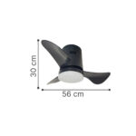 it-Lighting Elsinore -15W 3CCT LED Fan Light in White with Wooden Color (102000410) - Image 3