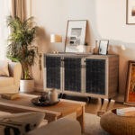 Παπουτσοθήκη-ντουλάπι Ronan pakoworld χρώμα καρυδί 105x35x66εκ - Image 2