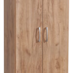 Ντουλάπα Jonar pakoworld δίφυλλη oak μελαμίνης 60x42x180εκ - Image 3