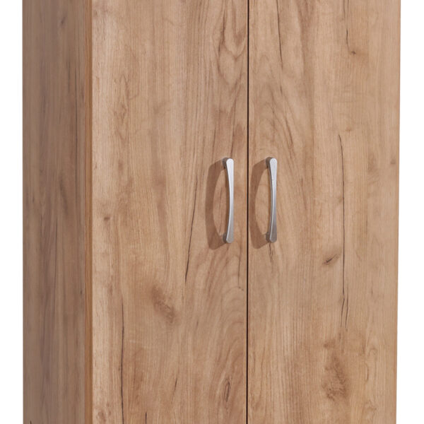 Ντουλάπα Jonar pakoworld δίφυλλη oak μελαμίνης 60x42x180εκ - Image 3
