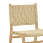 Καρέκλα Julien pakoworld rubberwood φυσικό-έδρα φυσικό σχοινί 61x54x85εκ - Image 6
