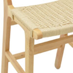 Σκαμπό μπαρ Julien pakoworld rubberwood φυσικό-έδρα φυσικό σχοινί 45x46x95εκ - Image 5