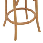 Σκαμπό μπαρ Thonet pakoworld φυσικό ξύλο οξιάς-έδρα φυσικό rattan 41x50x105εκ - Image 8