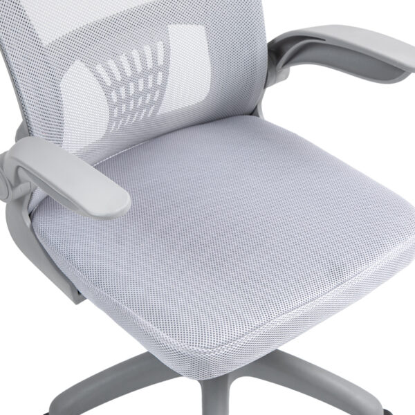 Καρέκλα γραφείου εργασίας Annalise pakoworld mesh γκρι 57x53x100εκ - Image 10