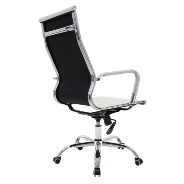 Καρέκλα γραφείου διευθυντή Valter pakoworld λευκό pu 55.5x58x108εκ - Image 2