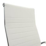 Καρέκλα γραφείου διευθυντή Valter pakoworld λευκό pu 55.5x58x108εκ - Image 5