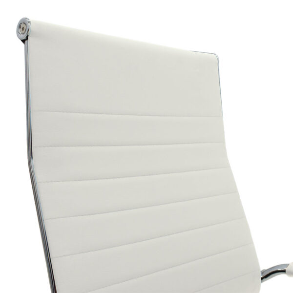 Καρέκλα γραφείου διευθυντή Valter pakoworld λευκό pu 55.5x58x108εκ - Image 5