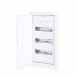 FLUSH MOUNTING 36+6 MODULES 3 ROWS WHITE DOOR