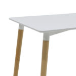 Τραπέζι Natali pakoworld MDF λευκό-πόδια φυσικό 120x80x76εκ - Image 4