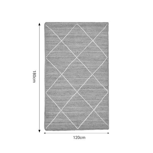 Χαλί Strike Inart μπεζ-εκρού γιούτα 120x180x1εκ - Image 3