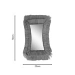 Καθρέπτης Amlont Inart φυσικό ψάθα 70x2x20εκ - Image 2