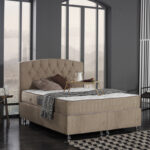 Κρεβάτι Lanse pakoworld διπλό με αποθηκευτικό χώρο καφέ 160x200εκ - Image 2