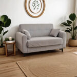 Καναπές-κρεβάτι με αποθηκευτικό χώρο διθέσιος Lincoln pakoworld ανοιχτό γκρι ύφασμα 165x75x85εκ - Image 2