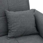 Καναπές-κρεβάτι με αποθηκευτικό χώρο διθέσιος Lincoln pakoworld ανθρακί ύφασμα 165x75x85εκ - Image 6