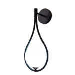 Φωτιστικό τοίχου-απλίκα Teary pakoworld G9 μέταλλο μαύρο-λευκο 16x12x37εκ