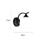 Φωτιστικό τοίχου-απλίκα Belinest pakoworld E27 μέταλλο - γυαλί σε μαύρο-λευκό 20x14x17εκ - Image 3