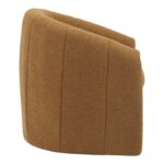 Πολυθρόνα Fassy pakoworld μπουκλέ ύφασμα σε ταμπά απόχρωση 80x66x80εκ - Image 4