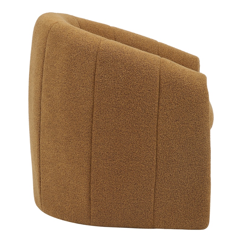 350-000016-3 Πολυθρόνα Fassy pakoworld μπουκλέ ύφασμα σε ταμπά απόχρωση 80x66x80εκ - Image 4