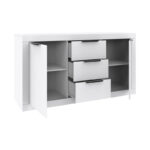Μπουφές Doha pakoworld σε λευκή απόχρωση 150x45x80.5εκ - Image 2