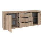 Μπουφές Doha pakoworld σε sonoma απόχρωση 210x45x80.5εκ - Image 2