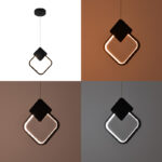 Φωτιστικό οροφής led Gardio I pakoworld μέταλλο σε μαύρη απόχρωση 23x2x23εκ - Image 2