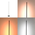 Φωτιστικό δαπέδου Topelia pakoworld led μέταλλο σε μαύρη απόχρωση Φ20x140εκ - Image 2