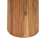 Τραπέζι Tully pakoworld μασίφ ξύλο ακακίας σε καρυδί απόχρωση Φ120x75εκ - Image 3