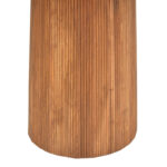 Τραπέζι Tully pakoworld μασίφ ξύλο ακακίας σε φυσική απόχρωση Φ120x75εκ - Image 3