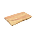 Επιφάνεια τραπεζιού Pozier pakoworld μασίφ ξύλο ακακίας σε φυσική απόχρωση 140x80x4εκ