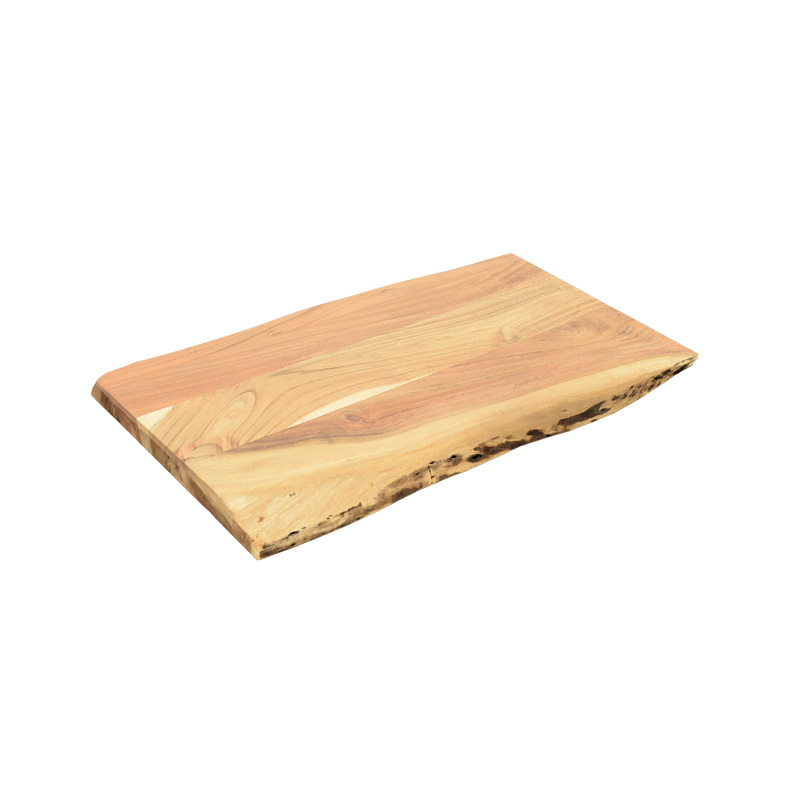 379-000023 Επιφάνεια τραπεζιού Pozier pakoworld μασίφ ξύλο ακακίας σε φυσική απόχρωση 140x80x4εκ