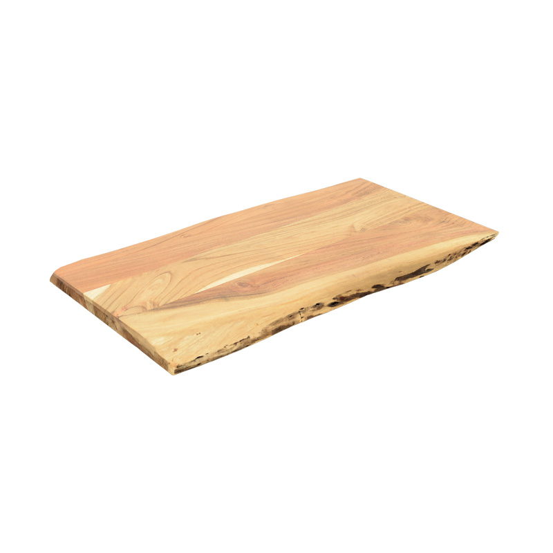 379-000024 Επιφάνεια τραπεζιού Pozier pakoworld μασίφ ξύλο ακακίας σε φυσική απόχρωση 160x90x4εκ