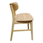 Καρέκλα Lumnia pakoworld rubberwood σε φυσική απόχρωση 46x50x76εκ - Image 4