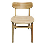 Καρέκλα Lumnia pakoworld rubberwood σε φυσική απόχρωση 46x50x76εκ - Image 5
