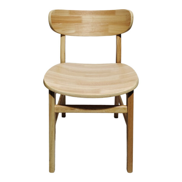 Καρέκλα Lumnia pakoworld rubberwood σε φυσική απόχρωση 46x50x76εκ - Image 5