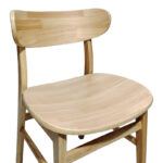 Καρέκλα Lumnia pakoworld rubberwood σε φυσική απόχρωση 46x50x76εκ - Image 6