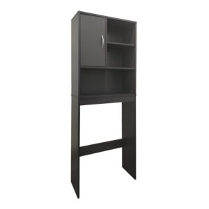 Έπιπλο πλυντηρίου Tazien pakoworld σε ανθρακί απόχρωση 60x24x168.5εκ