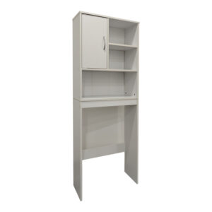 Έπιπλο πλυντηρίου Tazien pakoworld σε λευκή απόχρωση 60x24x168.5εκ