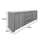 Μπουφές Kalya pakoworld σε sonoma απόχρωση 220x49x89.5εκ - Image 7
