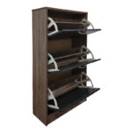 Παπουτσοθήκη Savaz pakoworld σε oak-ανθρακί απόχρωση 60x24x114εκ - Image 2