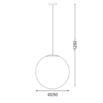 HANG LIGHT PMM Φ250 PMM CLEAR - Image 2