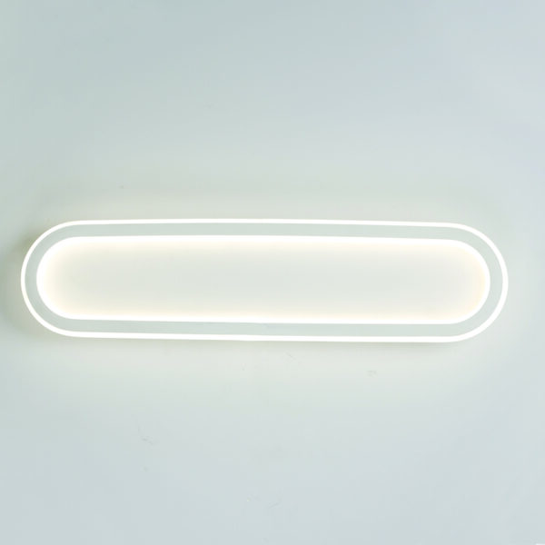ΟΡΟΦΗΣ Φ/Σ LED 33W DIM CCT 3300LM SOLO ΜΕΤΑΛΛΙΚΟ ΛΕΥΚΟ IP20 57X14X6CM - Image 2