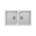 Νεροχύτης κουζίνας EGO 450 Bianco 68 ELLECI 86x50cm