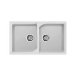 Νεροχύτης κουζίνας EGO 450 Bianco 68 ELLECI 86x50cm