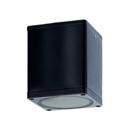 GU10  SQUARE CEILING LUMINAIRE 230V AC BLACK IP65 GU10 MAX.35W