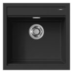 Νεροχύτης κουζίνας BEST 104 Black 86 ELLECI 51x51cm