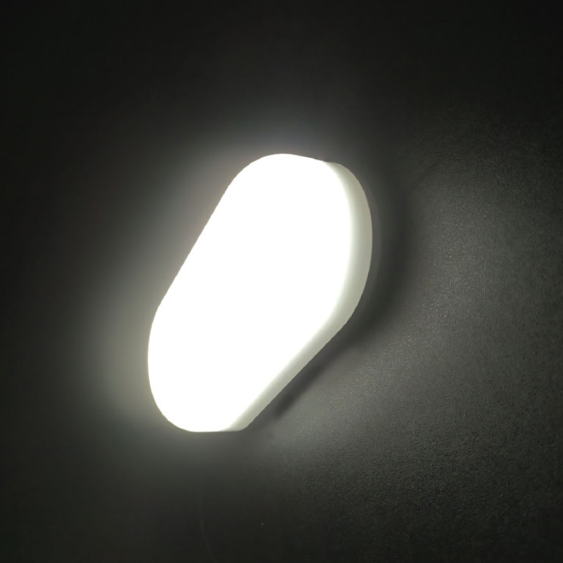 MINA1260_1 LED PC WHITE WALL LUMINAIRE 230V AC IP66 12W 1110lm 6000K 180° Ra80 - Image 2